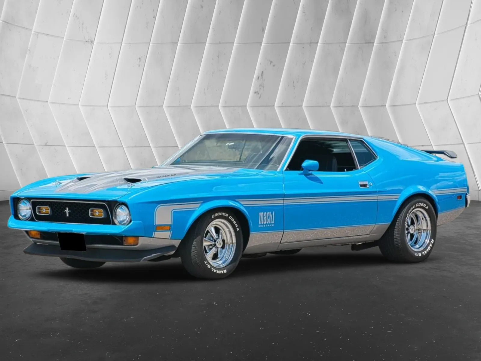 1972 Ford  Mustang  Mach 1 H-Code 351 4-Speed, Original Window Sticker and Marti Report